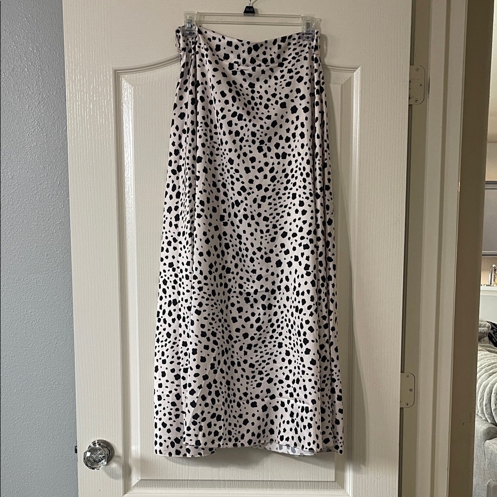 Nastygal Dalmatian Print Midi Skirt Sz 18